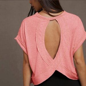 Orange open back top size small WORN ONCE